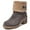 Grey, variant on Women's Winter Boots | Slip-On Ankle Boots with Chunky Heel | Warm Waterproof Snow Boots for Outdoor