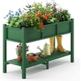 thumbnail image 6 of Dycanpo Raised Garden Bed with Legs and Storage Shelf, Outdoor Planter Box, 47x19x28in, Green, 6 of 8