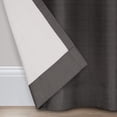 thumbnail image 5 of Eclipse Samara Solid Blackout Curtains, Single Curtain Panel, 84 Inch Long Blackout Curtains, 42" W x 84" L, Pewter, 5 of 9