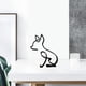 thumbnail image 4 of Escultura artística, estatua, diseño simple, abstracta, perro, figura geométrica, decoración animal. El 142x114cm, 4 of 7