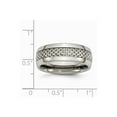 thumbnail image 6 of Titanium Polished With Grey Carbon Fiber Inlay 8mm Band Size: 6; for Adults and Teens; for Women and Men, 6 of 6