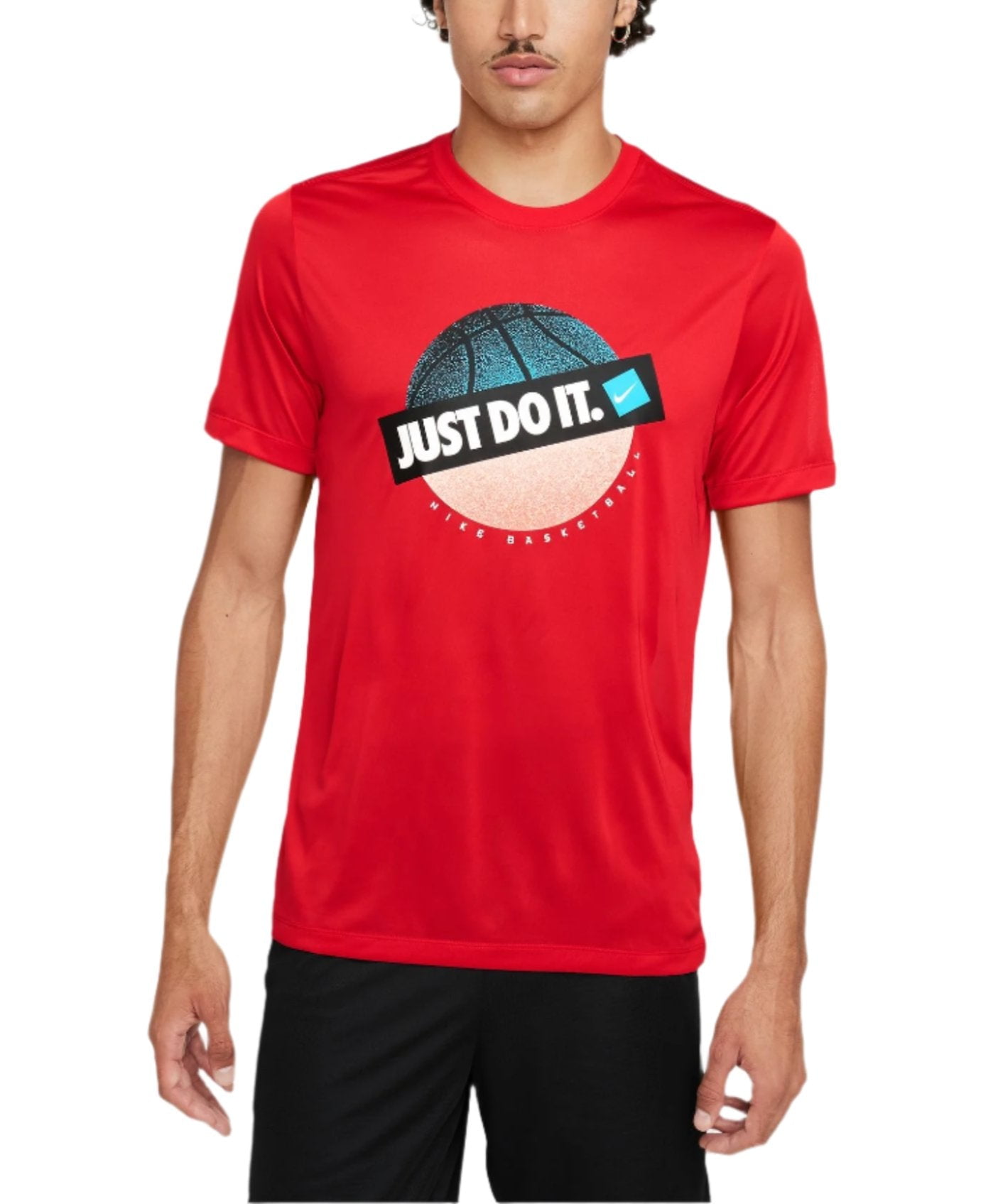 Nike Just Do It Basketball Men's Dri-FIT T-Shirt Red