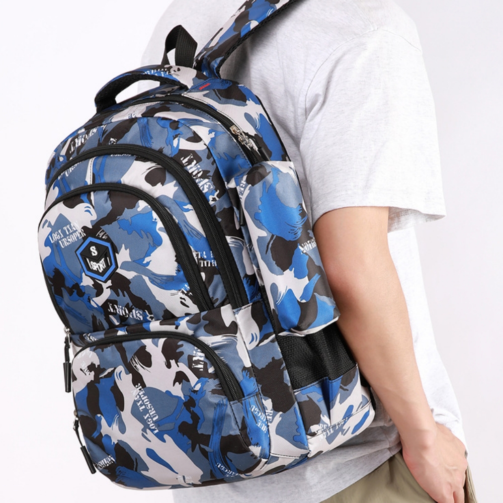 Tyethy Kids Backpack for Boys 3 PCS School Backpack Set with  Crossbody Bag Pencil Case for Elementary Middle School, Blue