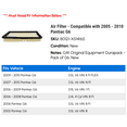 thumbnail image 2 of Air Filter - Compatible with 2005 - 2010 Pontiac G6 2006 2007 2008 2009, 2 of 2