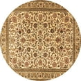 thumbnail image 1 of Ahgly Company Indoor Round Persian Brown Traditional Area Rugs, 3' Round, 1 of 4