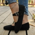 thumbnail image 5 of Miluxas Mary Jane Shoes for Women Buckle Strap Ballet Flats Comfortable Dress Shoes Black 8.5(41), 5 of 9