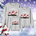thumbnail image 2 of RXMEKW Chandail à Capuchon de Noël pour Femmes à Manches Longues, Col Rond, Haut Imprimé, Mode Décontractée pour Agencement Familial, 2 of 7