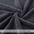 thumbnail image 5 of Unique Bargains Flannel Fleece Blanket Soft Wide Hemmed 23"x30" Slate Gray, 5 of 8