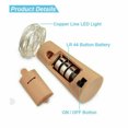 thumbnail image 6 of 10pcs Wine Bottle Fairy String Lights 20 LED Battery Cork For Party Xmas Wedding, 6 of 6
