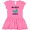 Raspberry with Polka Dots, variant on Inktastic Narwhal is my Spirit Animal Girls Toddler Dress