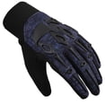 thumbnail image 4 of Dream Apparel Motorcycle Gloves Black and Blue, 4 of 5