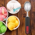 thumbnail image 2 of Ice Cream Scoop Stainless Steel Scoop Comfortable Handle Multifunctional Practical Fruit Ice Cream Scoop with Non-Slip Handle Kitchen Tool, 2 of 8