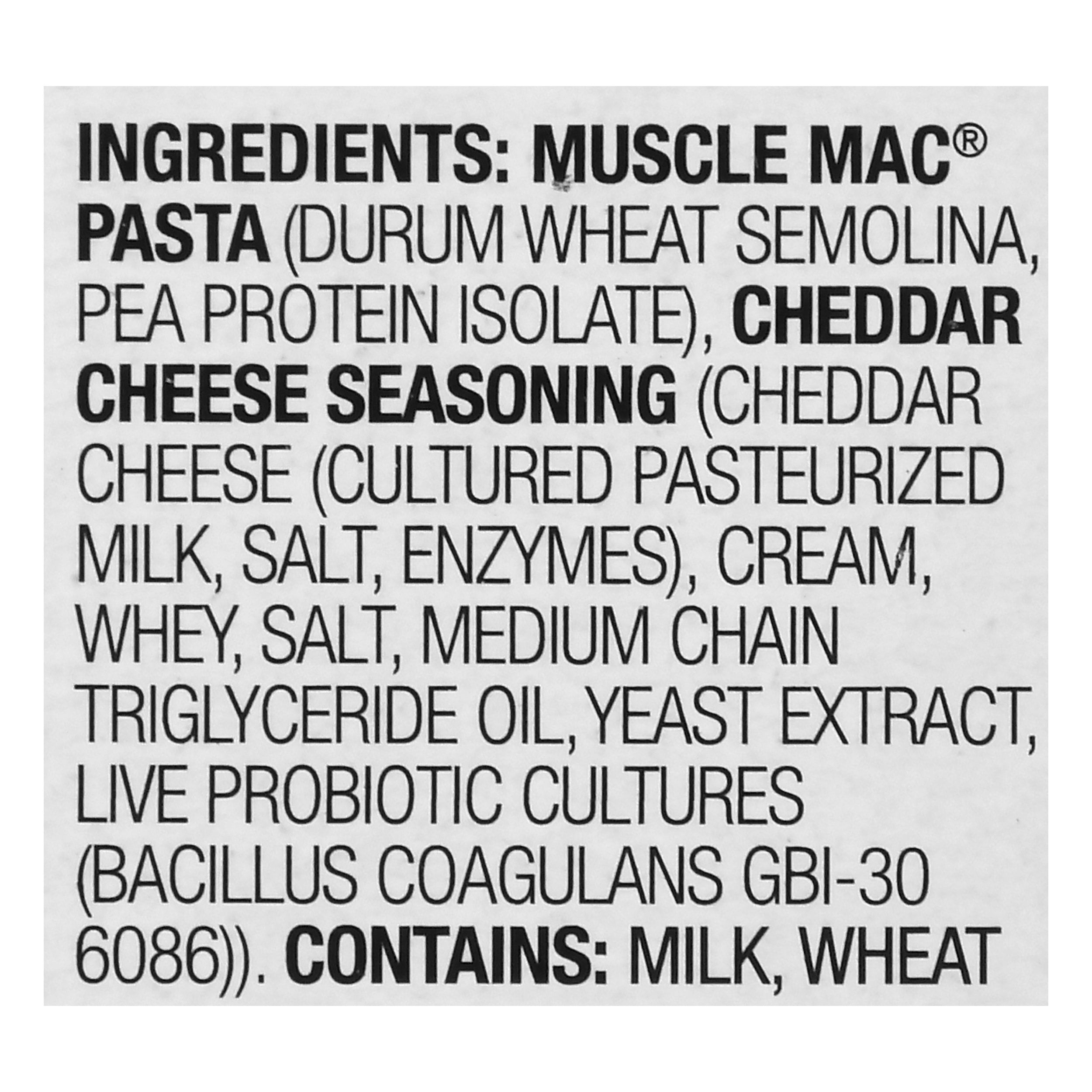 Muscle Mac PRO High Protein Macaroni & Cheese with MCT Oil & Probiotics, Real White Cheddar, 20g Protein per Serving
