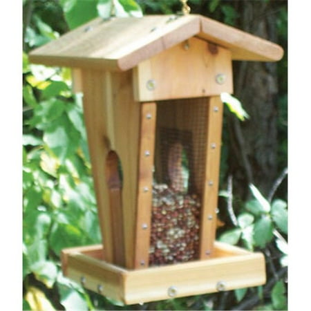 Stovall Wood Peanut Sunflower Feeder With 1/4 Inch Mesh
