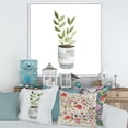thumbnail image 2 of Designart 'Indoor Green Home House Plants in Pots II' Traditional Framed Canvas Wall Art Print, 2 of 5