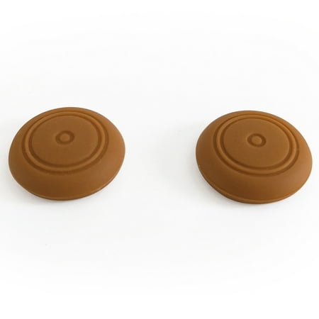 Uxcell Indigo7 Authorized for Nintendo Switch Thumbstick Grip Caps and Protector Covers for Joy-Con Controller - Small (Brown)