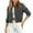 Dark Gray, variant on Women's Fashion Cropped Jacket with Pocket Solid Color Long Sleeve Button Fall Jackets for Women 2025 Casual Women's Outerwear Dark Gray S