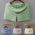 thumbnail image 3 of Mens Sleep Home Pajama Shorts Breathable Solid Underwears Boxers Sport Shorts, 3 of 5