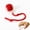 Red, variant on Chewie Ball, Chewie Viral Rolling Ball, Interactive Cat Ball Toy, Chewie Ball for Dogs, Chewie Smart Automatic Rolling Pet Ball, Automatic 360° Rotating Rolling Ball with USB Charging