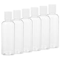 thumbnail image 2 of 6 botellas de tamaño de viaje, botellas de champú vacías, contenedor de artículos de tocador de plástico, botellas de loción de viaje (100 ml), 2 of 8