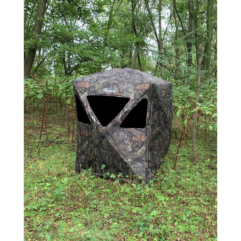 Ameristep Tenda Da Terra Caccia Caretaker Run & Gun Mossy Oak Leggera E Compatta