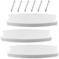 thumbnail image 1 of 3PCS 19.7" Pool Ladder Steps with 6PCS Stainless Steel Screws for Inground and Above Ground Pools,Universal Plastic Swimming Pool Replacement Ladder Steps Ladder Rung Step Swimming Pool Ladder Parts, 1 of 7
