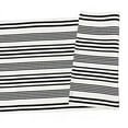 thumbnail image 4 of Fennco Styles Woven Ticking Striped Area Rug 24" W x 51" L - Black Cotton Blend Carpet Indoor Outdoor Floor Mat for Living Room, Entryway, Bedroom and Floor Décor, 4 of 5