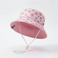 thumbnail image 2 of TOWED22 Baby Sun Hat Toddler Boys Girls Boys Bucket Hat for Kids UPF 50+ Sun Protective Child Summer Beach Hats(Pink,3-8 Y), 2 of 6