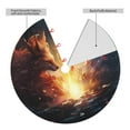 thumbnail image 2 of Lsque Red And White Flame Fox Print Christmas Tree Skirt, Tree Skirt with Ties or Velcro, Perfect for Holiday Decorations, Halloween, and New Year-36", 2 of 7