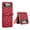 Red, variant on Luxury PU Leather Case for Samsung Galaxy Z Flip 4 5G 2022, Hard PC Bumper Ultra-Slim Cover with Long Shoulder Strap Anti-Lost Camera Lens Protector Case Crossbody Strap, Brown