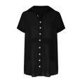 thumbnail image 4 of BSDJILFG Beach Cover Ups for Women Button Down Long Shirt Dress Bikini Tops Solid Color Flowy Beachwear Swimwear Clearance, 4 of 5