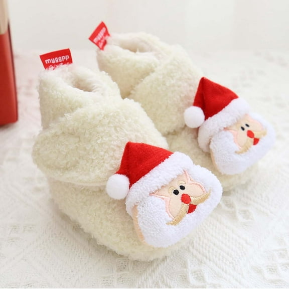 Slippers Toddler Christmas Slippers Toddler Slipper Socks Floor Fuzzy Slippers Baby Girls' Shoes 0-6 Months