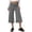 Black-120429aa, variant on Striped Womens Gaucho Pants Flowy Fold Over Wide Leg Cotton Capri Pants for Women Vintage Womens Golf Pants Red M