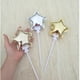 thumbnail image 3 of BRIGHTFUFU 12 unids de aluminio aluminio estrella globo fiesta mylar globo con palo para cumpleaños de boda decoración navideña (dorado, plata, dorado claro), 3 of 7