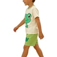 thumbnail image 3 of Girls Summer Shorts Set 2 Piece Cotton Clothes Outfits Cute Short Sleeve T-shirt & Shorts Sets Green 2 6-9Months, 3 of 6