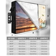thumbnail image 7 of Outdoor TV Cover 30 to 32 Inch Weatherproof, Boho Fall Thanksgiving Waterproof TV Screen Protector for Outside Decor with Zipper and Pocket 30"L x 19"H&nbsp; , Orange White Teal Blue Pumpkins Leaves, 7 of 7
