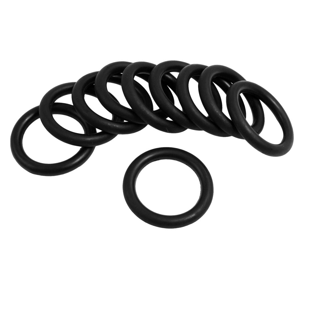 Unique Bargains 10 Pieces 40mm Outside Diameter 6mm Thick Rubber O Ring Oil Seal Gaskets