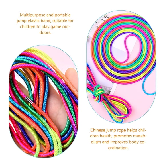 BESTSKY Chinese Jump Rope Rubber Band Toys for Outdoor Party Games - Elastic Jump Rope for Kids 275.59"X0.2"X0.2"