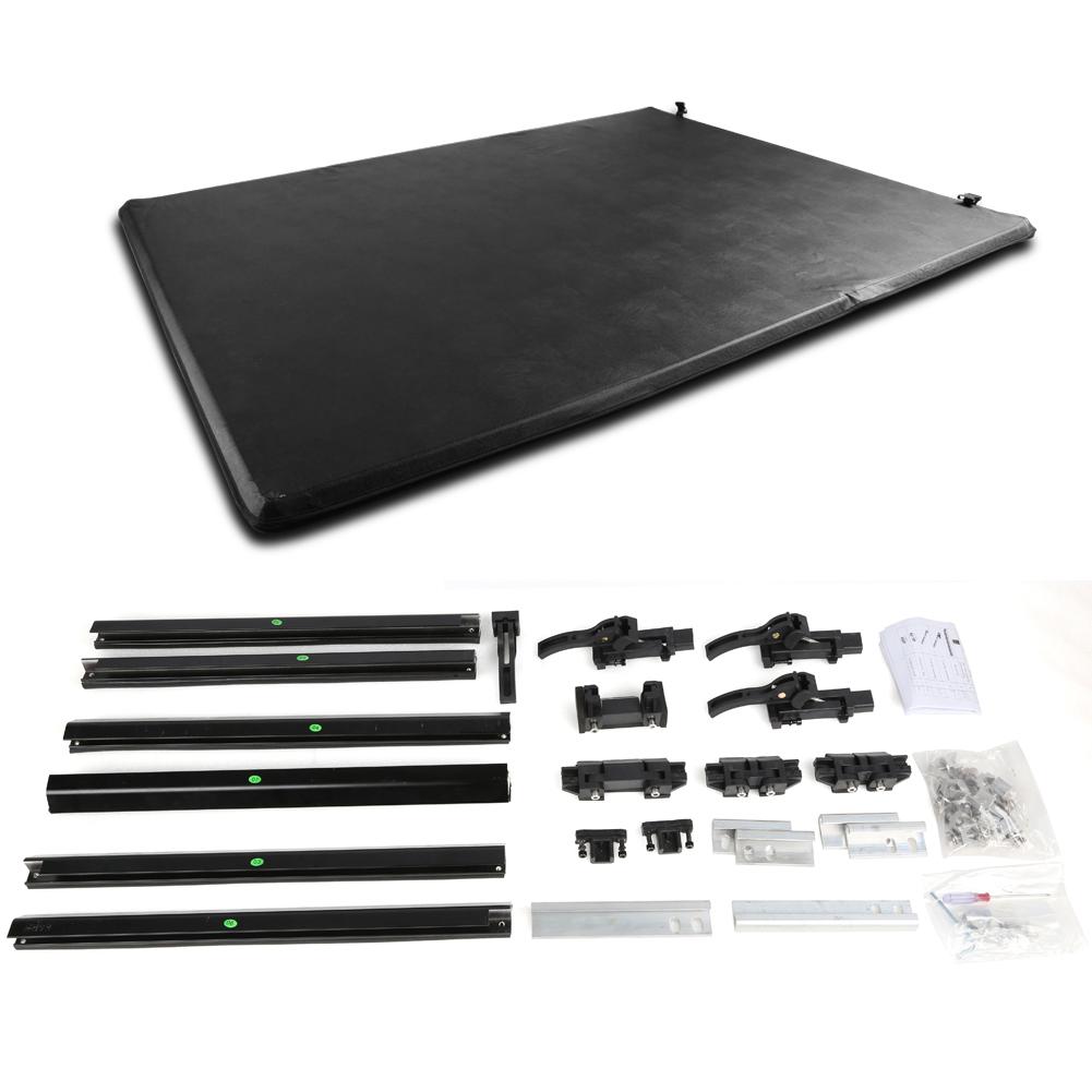 Truck Bed Accessories 6ft 72 Bed Assemble Lock Tri Fold Tonneau Cover For 2016 2018 Toyota Tacoma Auto Parts And Vehicles