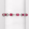 thumbnail image 3 of Ross-Simons 9.10 ct. t.w. Ruby Bracelet in Sterling Silver, Women's, Adult, 3 of 5