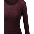 thumbnail image 3 of FashionOutfit Women's Marled Loose Knit Sweater with Adorable colors, 3 of 3