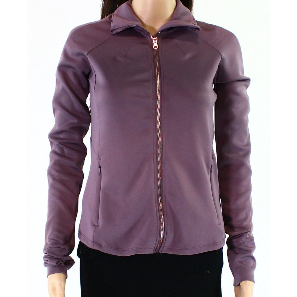 Apana Apana NEW Purple Womens Size XS MeshInsert Stretch Full Zip
