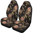 thumbnail image 1 of Juego de 2 fundas de asiento ABPHQTO bordado colorido marinero rosas anclas universal, 1 of 4