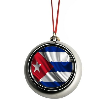 Bauble flag xmas Cuban Christmas Decorations | Christmas Decoration
