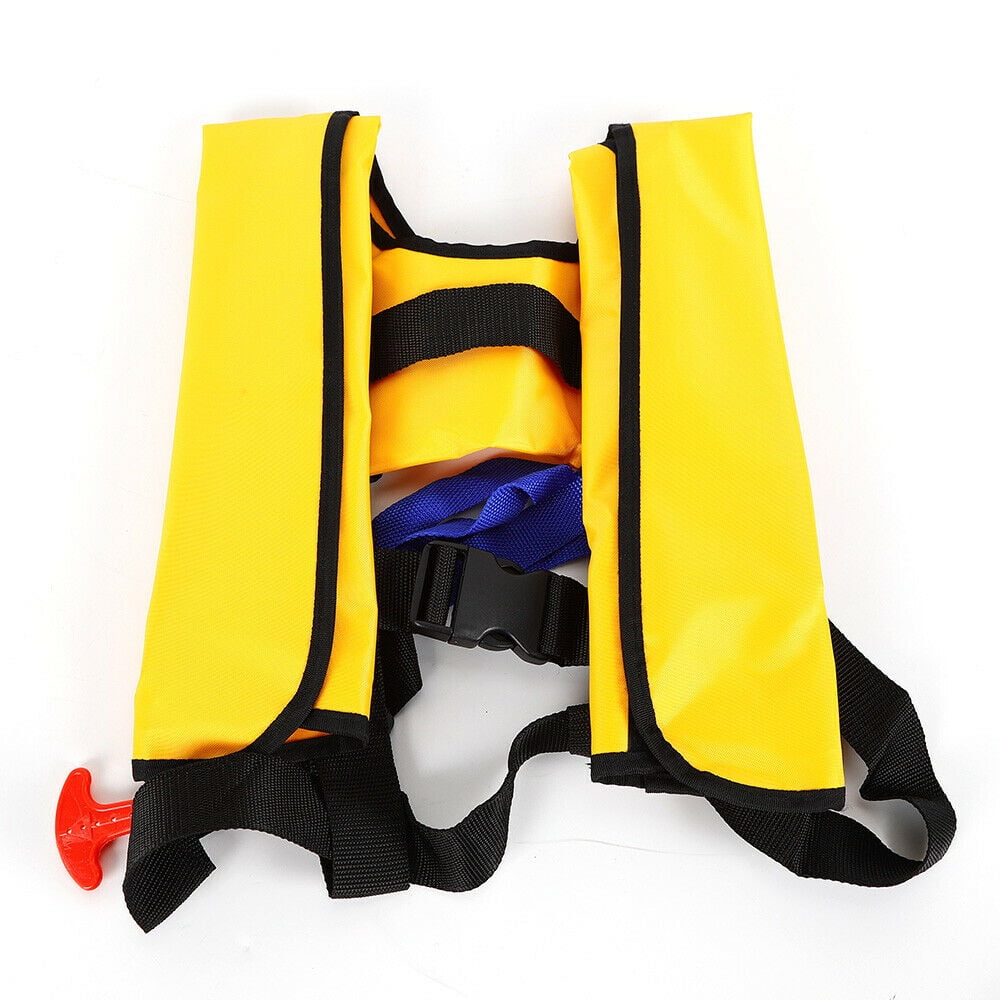 Details about   Auto Inflation Life Jacket Watersports Floatation Vest Adults Beach Survival 24h 