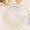 Clear and Gold, variant on Balsa Circle 10 Pearl White 7" Disposable Plastic Salad Dinner Plates Silver Scalloped Rim Party Events Decorations