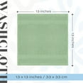 thumbnail image 3 of White Classic Hotel Collection Soft Cotton Washcloth Set, Small Bath Towels and Face Cloths, Light Green, 13 x 13, 12 Pack, 3 of 11