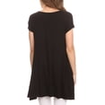 thumbnail image 5 of Women's Casual Short Sleeve Tunic Top With Pockets, 5 of 6