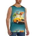 thumbnail image 2 of Kdxio Summer Funny Retro Car for Men's Muscle T-shirt,Sleeveless for Workout Running Athletic Gym Lounge Casual, 2 of 7