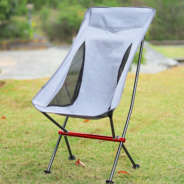 Sillas plegables portátiles, sillas plegables de aleación de aluminio, herramientas de asiento para barbacoa de playa
